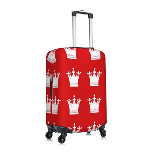 Red Crown Elastic Travel Luggage Cover, Washable Spandex Suitcase Protector, Anti-Scratch Fits 18-32 Inch3