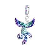 CYCUFF 925 Sterling Silver Charms Suitable for Charm Necklaces, Bracelet Pendants Beads Jewellery Gift for Women (Phoenix Charm)