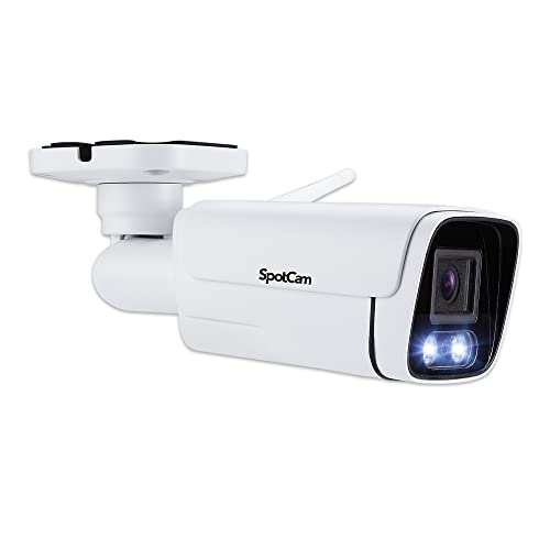 Big Sale SpotCam BCW1 2K Cloud AI Spotlight WiFi Business Bullet IP Camera, Indoor/Outdoor, Two Way Audio, Night Vision, Human Detection, IP66, Support SD Card, Free 24 Hour Cloud Recording, Made in Taiwan Big Sale SpotCam BCW1 2K Cloud AI Spotlight WiFi Business Bullet IP Camera, Indoor/Outdoor, Two Way Audio, Night Vision, Human Detection, IP66, Support SD Card, Free 24 Hour Cloud Recording, Made in Taiwan