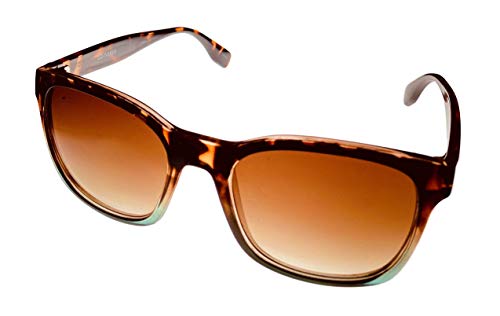 Converse Mens Tortoise Mint Plastic Rectangle Sunglass, Gradient Lens H114