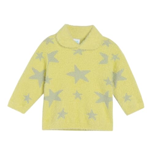 Image of miniklub Baby Collar Full Sleeve Knitted Cotton Sweater (Purple Color)