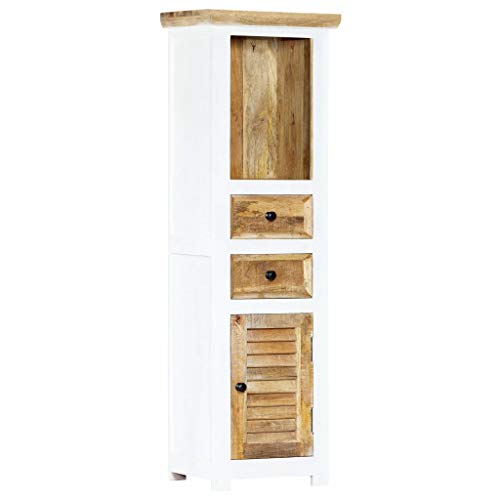 Side-Storage-Cabinet-Industrial-Floor-Standing-Cabinet-Drawers-Cupboard-Sideboard-Home-OfficeBathroom-Cabinet-Highboard-White-and-Brown-157x118x503-Solid-Rough-Mango-Wood Side Storage Cabinet Industrial Floor Standing Cabinet Drawers Cupboard Sideboard Home OfficeBathroom Cabinet Highboard White and Brown 157x118x503 Solid Rough Mango Wood