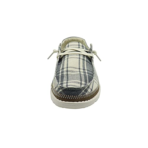 Image of HEYDUDE Women's Wendy Plaid | Women's Shoes | Women's Lace Up Loafers | Comfortable & Light-Weight
