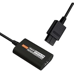 Convertidor N64 a HDMI - Cambio de 16:9/4:3 1080p HD Video Audio, Todas las consolas de N64/SFC/SNES/NGC (PAL y NTSC), para Cable HDTV