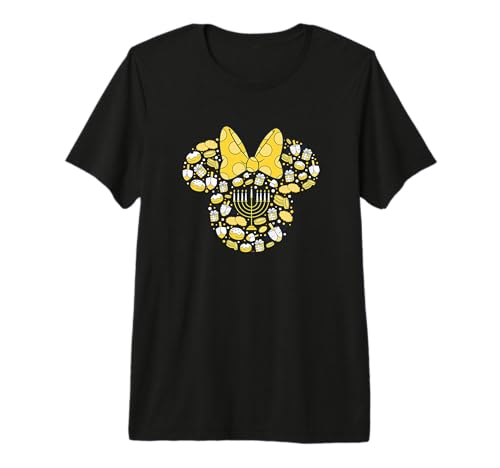 T-shirt Hanukkah Disney Minnie Mouse premium vêtement de fête et mode festive coton