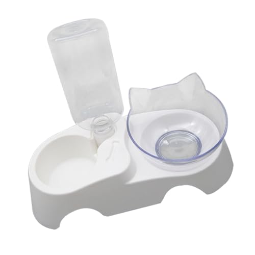 VALICLUD 実用的なペット用食器 自動給水器付き 傾斜設計 小中型犬猫対応 滑らかな表面で清掃簡単 食事と水補給を快適にサポート