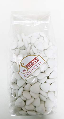 Dragées de Sulmona - Blanc Dragées - Avec chocolat, mini coeur - 1 Kg