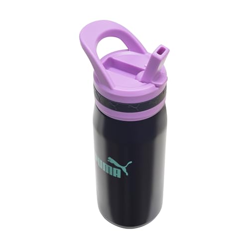 Image of PUMA unisex-adult 18oz Insulated Stainless Steel Water Bottle With Straw & Carry Handle