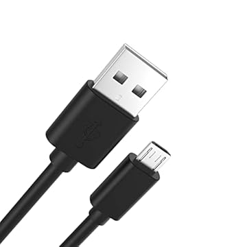 Cabo de carregamento micro USB compatível com HyperX Cloud Flight, Corsair Void, HS70, HS70 Pro, K63, Razer BlackShark V2 Pro, fones de ouvido Turtle Beach, Stealth 520 600 700