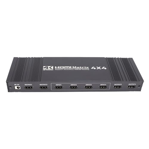 image for Elanby 4K 4x4 HDMI Matrix Switch- Ultra HD Video Splitter,Type-c Input