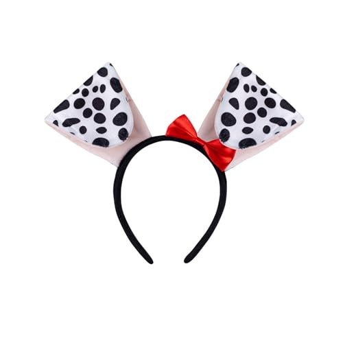 ZYKEJJDDAK アニマルコスチュームセット 犬 ヘア フープセット ぬいぐるみ テール ボウタイ ラブリー 犬 耳 ヘッドバンド メッシュ スカート グローブ