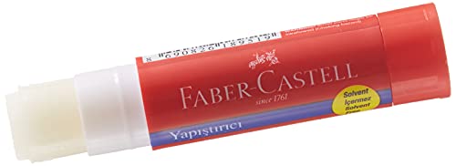 Faber-Castell Glue Stick - White All Purpose Stick, Clear, Washable, Strong Hold, Quick Drying, Non-Toxic, (Pack of 3), 0.35OZ 2