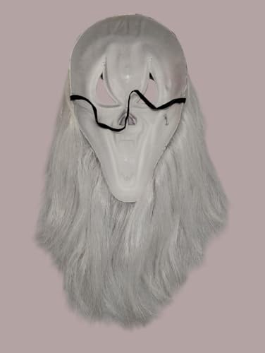 Image of BookMyCostume Scary Face Mask Collection | Horror Ghost, Skeleton, Devil & Dracula Vampire, Bearded Horror | Spooky Mask for Halloween & Theme Parties | Adults