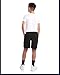 Reebok Boys Shorts - 2 in 1 Basketball Shorts with Compression Liner and Pockets - Gym and Running Boys Athletic Shorts, Size 14-16, Black