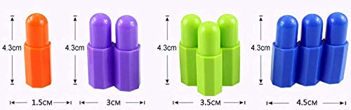 Image of Little Fingers Preschool Bullet Blocks for Kids - Toddler Crafts with Travel Tote - Montessori Toys for Toddlers Occupational Therapy Fine Motor Skills Toys - 84 pcs