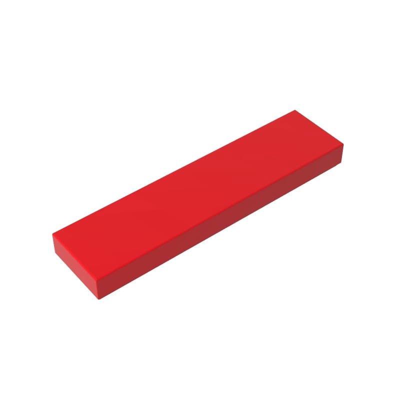 Gobricks 2431 Foundation Plate Tile 1x4 with Groove 50 Pieces GDS-563 Compatible with Lego Building Blocks Color:Red โ image 1