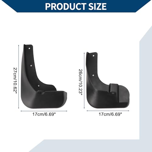 Image of Mud Flaps Splash Guards W /Mount Accessories for Toyota Vios 2019-2022 Front & Rear Mud Guards