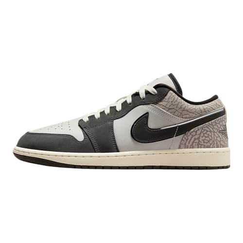 Air Jordan 1 Low SE Mens Shoes (Sail/Deep Pewter/Gamma Grey/Game Royal) Size 12