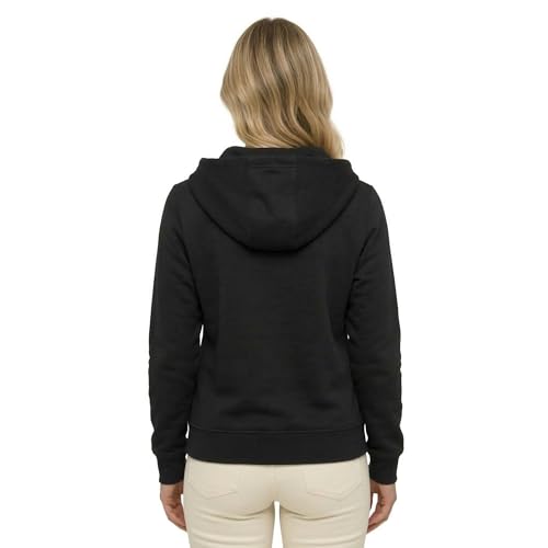 Image of HOODLIFE Women's Zip-Up Hoodie Sweatshirt - Soft Cotton Fleece Jacket with Hood, Full Zipper, Kangaroo Pocket, Casual Winter Hoodie for Women