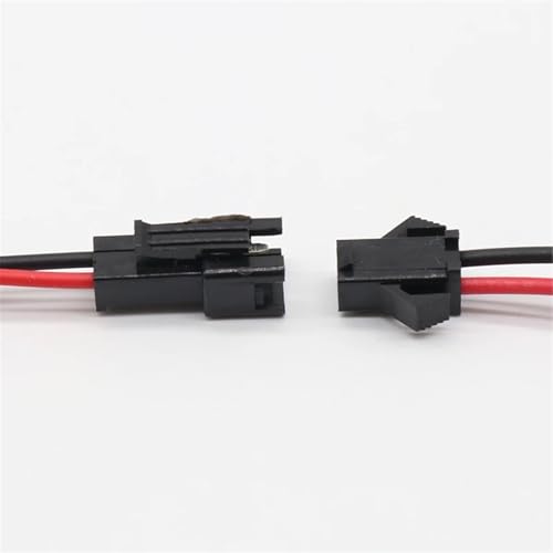 Conector JST SM de 2 pines macho a hembra de 15 cm para cableado de tiras LED 3