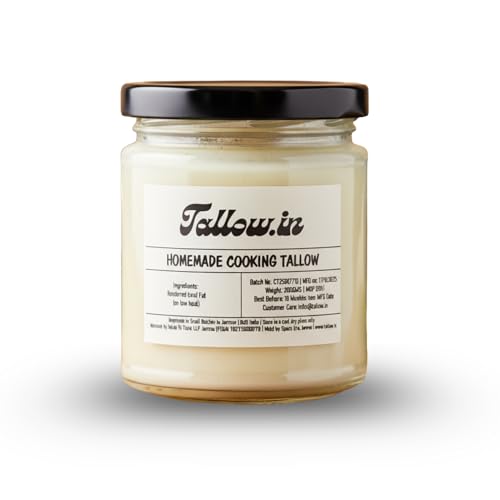 Image of Tallow.in Pure Cooking Tallow Mix | Homemade, Natural Animal Fat | Ideal for Frying, Keto Diet, Deep Cooking, 1000ml