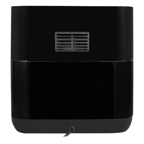 Image of AMERICAN MICRONIC 15 L Digital Air Fryer Oven | 1600W TurboTunnel Fresh Air Technology | 200C Max Temp | 90-Min Timer | 8 Preset Menus | | Includes Recipe Book | (Black & Steel) (AMI-AFD-150LDx)