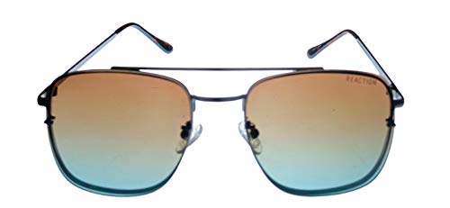 Kenneth Cole Reaction Mens Satin Gunmetal Rimless Front Mount Sunglass, Gradient Lens KC1399. 8F2