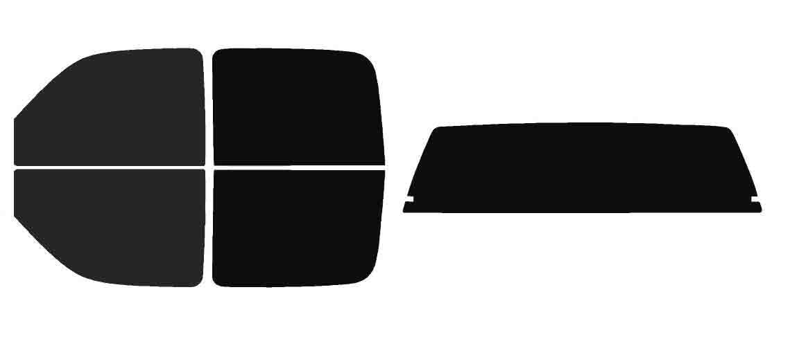 The Tint Effect Precut Window Tint Kit Compatible with Chevrolet Silverado 1500 Crew Cab Truck (1999-2006) &amp; (2007 Classic)(Full Truck 15% Front / 5% Rear and Solid Rear) Automotive Film