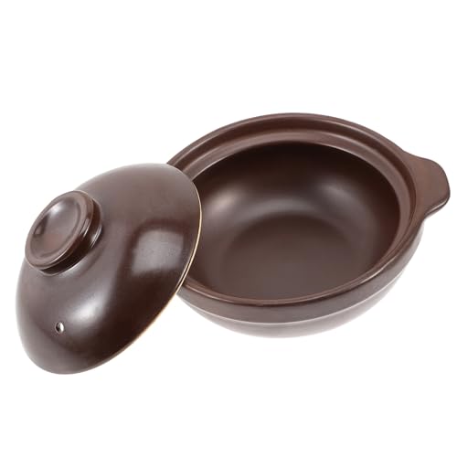 Pentola in terracotta per cucinare: adatta per feste in giardino, feste con cibo, riunioni di famiglia, incontri con amici o semplicemente per la vita di tutti i giorni, pentola per stufati