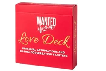 WANTED Women Love Deck Affirmation Cards and Dating Conversation Cards Relationship Building Conversation Starter Cards.