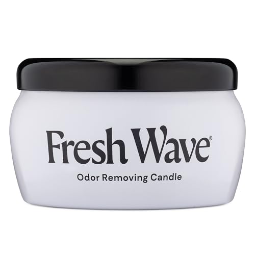Fresh Wave Odor Removing Candle, 7 oz. | Safer Odor Relief | Burns at Least 30 Hours | Natural Plant-Based Odor Eliminator | Odor Absorbers for Home | Clean-Burning Soy