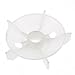 Aexit Y2-90 Zamiennik z białego tworzywa sztucznego o średnicy wewnętrznej 2,4 cm 5 łopatki wentylatora silnika wirnika(Ailette de ventilateur de moteur à hélice de diamètre intérieur 2.4cm 5 en plast