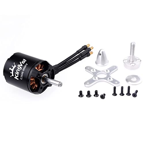 KingVal Replacement 3548 900KV Brushless Motor with Screw Kit Compatible with RC Fixed-Wing Airplane...