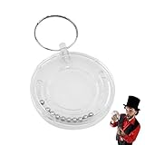 Voiakiu Magia con Monedas | Retire el Llavero del Rompecabezas Monedas,Juguete Moneda Que desaparece, Accesorios mágicos Que desaparecen Monedas, Truco mágico Monedas