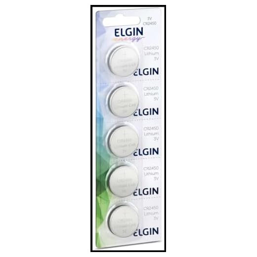 Bateria de Lítio CR2430 Elgin com 5 unidades 3V Pilha