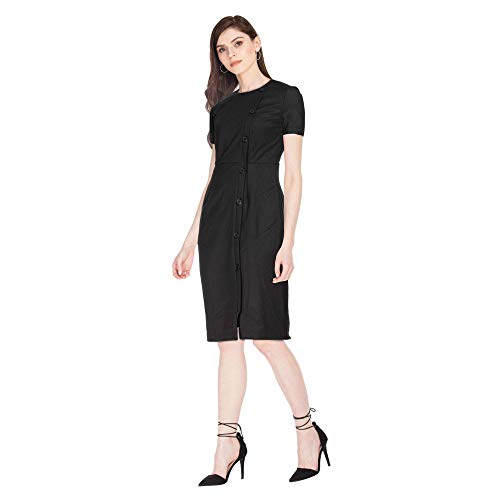 Image of Van Heusen Women's 62% Polyester, 34% Viscose and 4% Spandex A-Line Knee-Length Dress