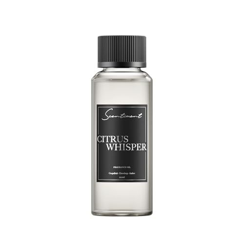 Scentiment - Citrus Whisper Collection Diffuser Oils | Aromatherapy Home Fragrance | Luxurious Scent with Notes of Grapefruit, Dewdrop, Amber, 120ml