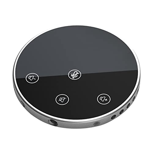 Altavoz USB omnidireccional de 360 grados con microfono silencioso y control de volumen integrado