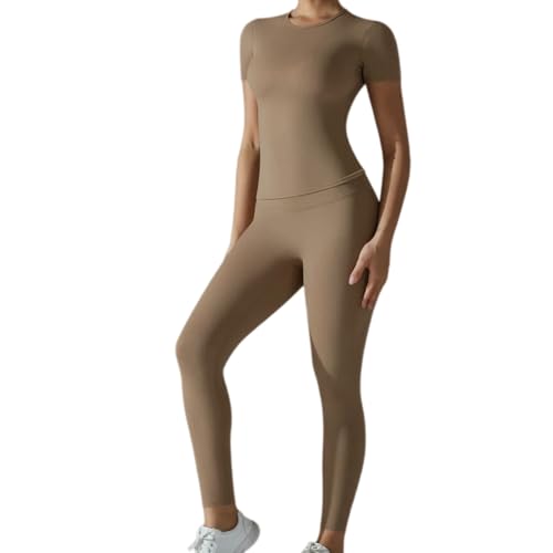 Leggings taille haute extensibles et ensemble de sport pour fitness et musculation