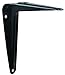 Prosource 21137BK-PS 5" x 4" Black Shelf Bracket, Steel