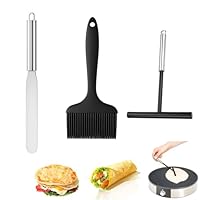3-Stücks Crepes Verteiler Set, Crepe Werkzeuge Set, Delicate Kochen Zubehör, Essential Küchenzubehör Geeignet für Heimküchen und Profiküchen