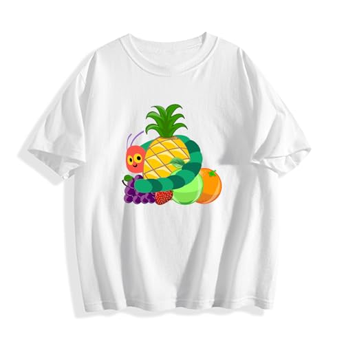 Very Hungry Caterpillar Shirt Toddler Girls Boys Short Sleeve T Shirts Crew Neck Tees
