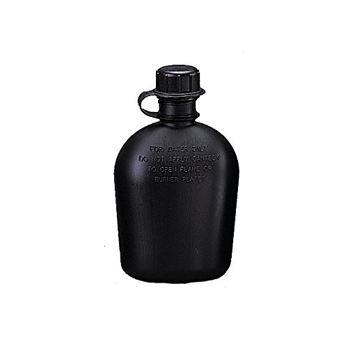 Rothco G.I. 1 Qt. Plastic Canteen, Black