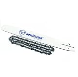 Holzfforma 36inch 3/8 .063 114DL Hard Nose Bar & Full Chisel Saw Chain Combo Compatible with Stihl MS440 MS441 MS460 MS461 MS660 MS661 MS650 044 066 065 Chainsaw