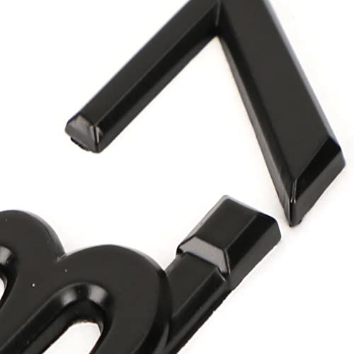 Image of 1Pc 3.7 3.7 Fender Side Emblem 3D Metal Badge Sticker Replacement for Q50 Q60 Q70 QX70 2014+ (Black)