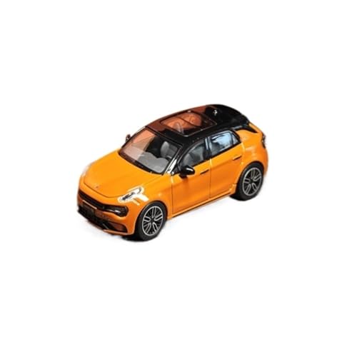 Modèle jouet métal orange 1/64, le cadeau idéal pour passionnés de voitures