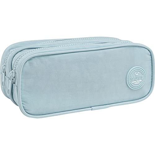 Tilibra - Estojo Duplo Grande Happy Azul