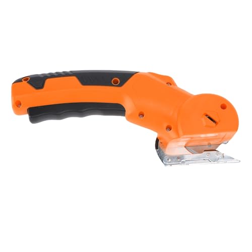 Dioche Ciseaux électriques à Tissu Ciseaux électriques sans Fil par PowerCut - -Tissu Rechargeable et Rotatif pour, Cuir et Carton - Outil de Rapide et Efficace en Orange (ORANGE)