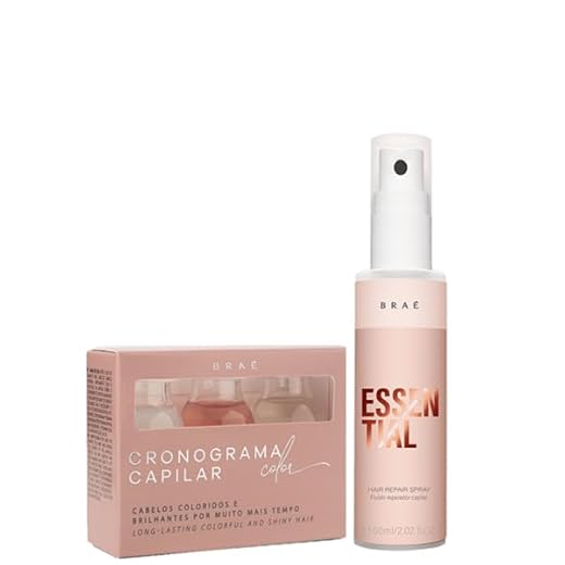 Kit Braé Cronograma Capilar Color + MINI Essential 60ml