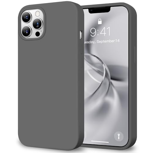 Coque iPhone 12 antichoc grise en silicone pour éviter les bris